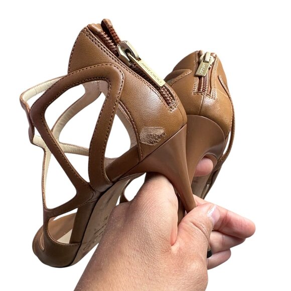 Jimmy Choo Brown Leather Sandals - Picture 2 of 4